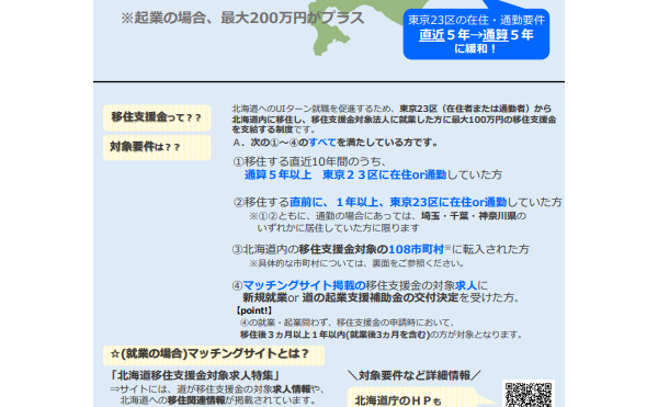 【移住者向け】“移住支援金”を活用して移住を実現しませんか？