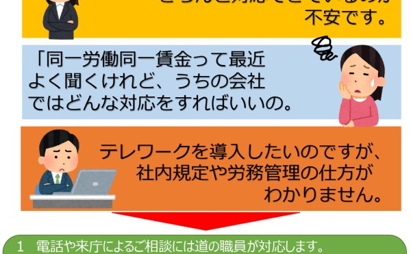 【企業向け】(1/25)働き方改革 巡回相談会